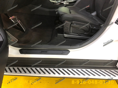 Установка порогов, подножек BMW X4 G02 2018-2020