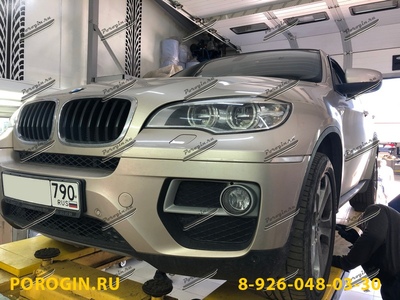 Пороги - подножки BMW, БМВ X6-E71 2007-2012