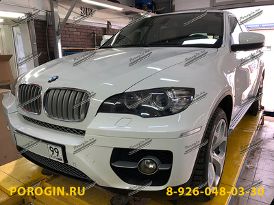 Тюнинг пороги, подножки, ступеньки BMW X6-E71 2007-2012, БМВ Х6-Е71 2007-2012