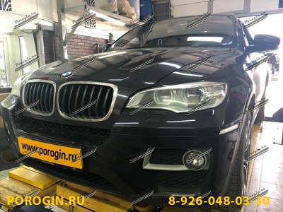 Пороги - подножки BMW, БМВ X6-E71 2007-2012