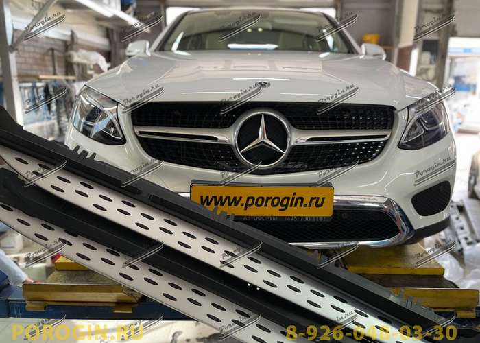 Установка порогов, подножек Mercedes-Benz GLC COUPE C253 2019