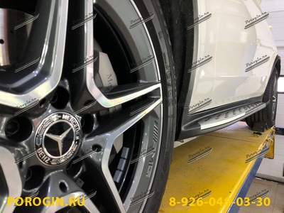 Пороги - подножки Mercedes-Benz GLC COUPE C253 рест 2019-2020