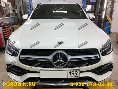 Пороги - подножки Mercedes-Benz GLC COUPE C253 рест 2019-2020