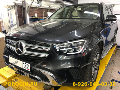 Установка порогов подножки Mercedes-Benz GLC-X253 2019