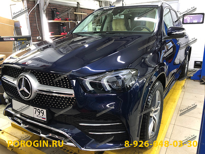 Установка порогов, подножек Mercedes-Benz GLE 2 -W167 2018-