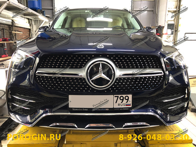 Установка порогов, подножек Mercedes-Benz GLE 2 -W167 2018-