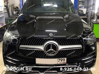 Установка Порогов - подножки Mercedes-Benz GLE -W167 2018-