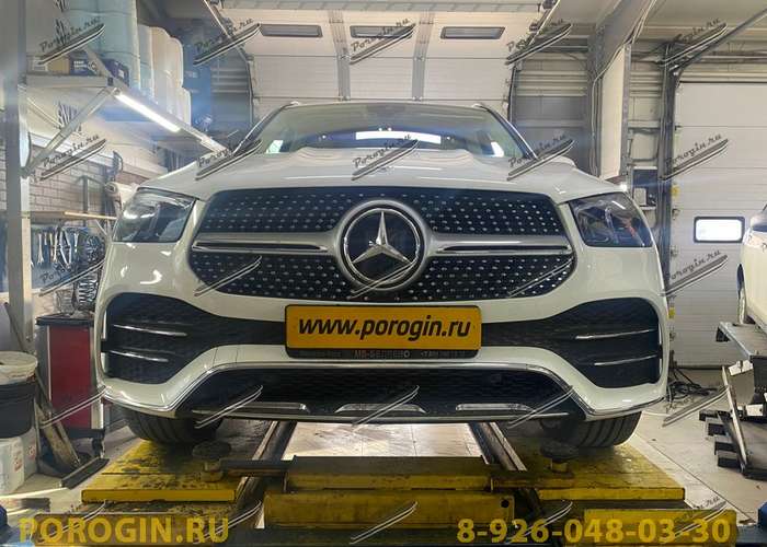 Установка порогов Mercedes-Benz GLE V167 2021