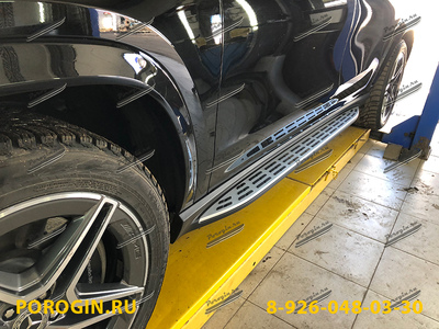 Установка порогов, подножек Mercedes-Benz GLS-x167 2019-2020