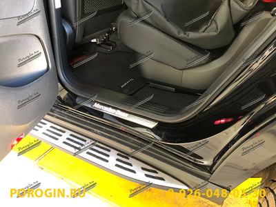 Установка порогов, подножек Mercedes-Benz GLS-x167 2019-2020