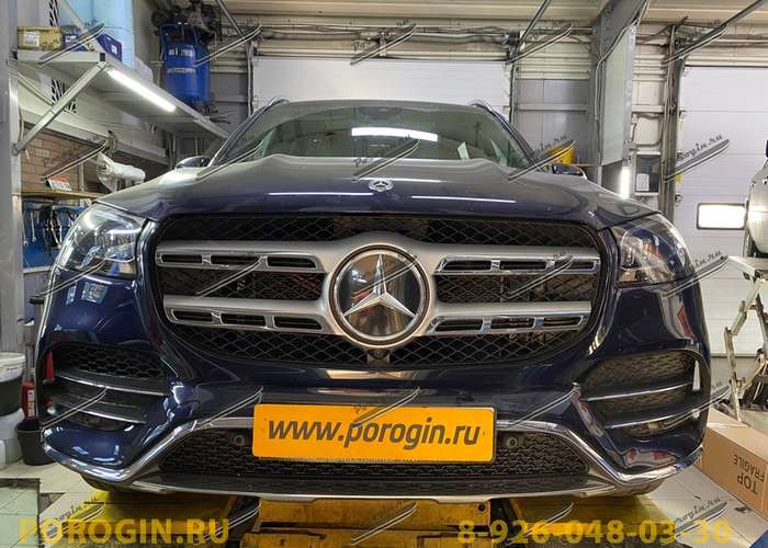 Установка порогов, подножек Mercedes-Benz GLS-x167 2021