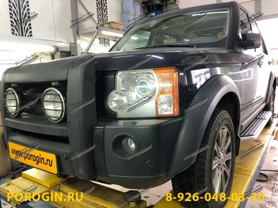Установка Порогов - подножки Land Rover Discovery 3 2004-2009