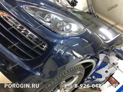 Установка Порогов - подножки Porsche 598 2010-2014