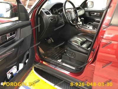 Установка порогов подножки Range Rover Sport 2005-2013