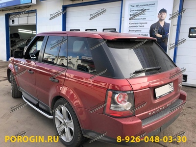 Установка порогов подножки Range Rover Sport 2005-2013