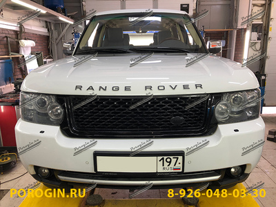 Установка порогов подножки Range Rover Vogue 2009-2012