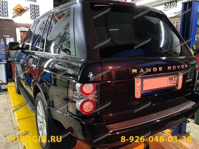 Установка порогов, подножек Range Rover Vogue 2009-2012