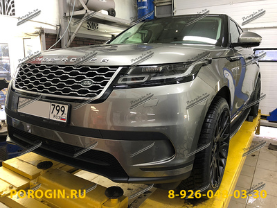 Установка порогов, подножек Range Rover Velar 2018-