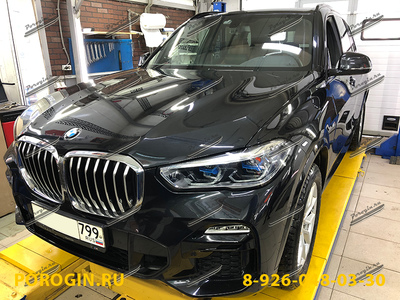 Установка порогов подножки BMW X5-G05 2018-2020
