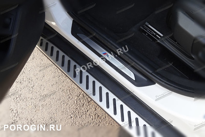 Пороги - подножки BMW, БМВ X1-F48 рестайлинг 2019-