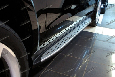 Тюнинг пороги, подножки, ступеньки Mercedes-Benz GLE-W166 2015-, Мерседес ГЛЕ-166 2015-